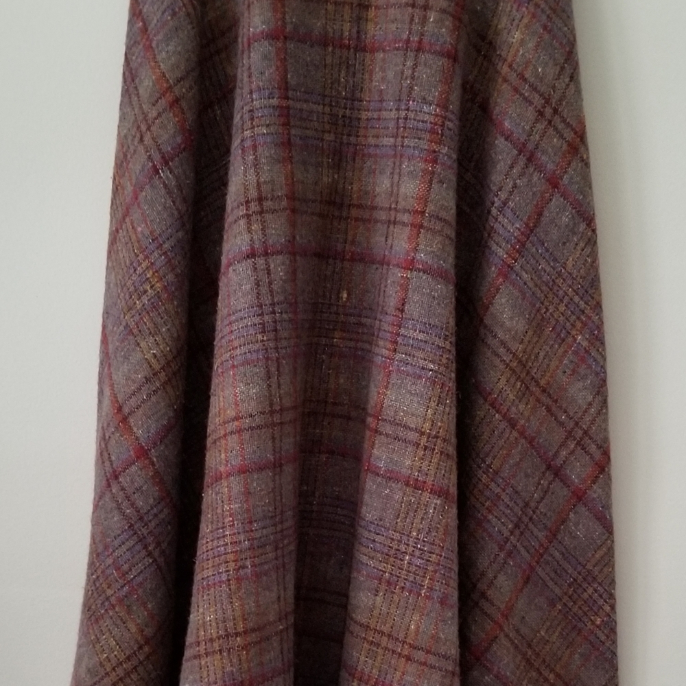 Heather Plaid A Line Skirt Size 5